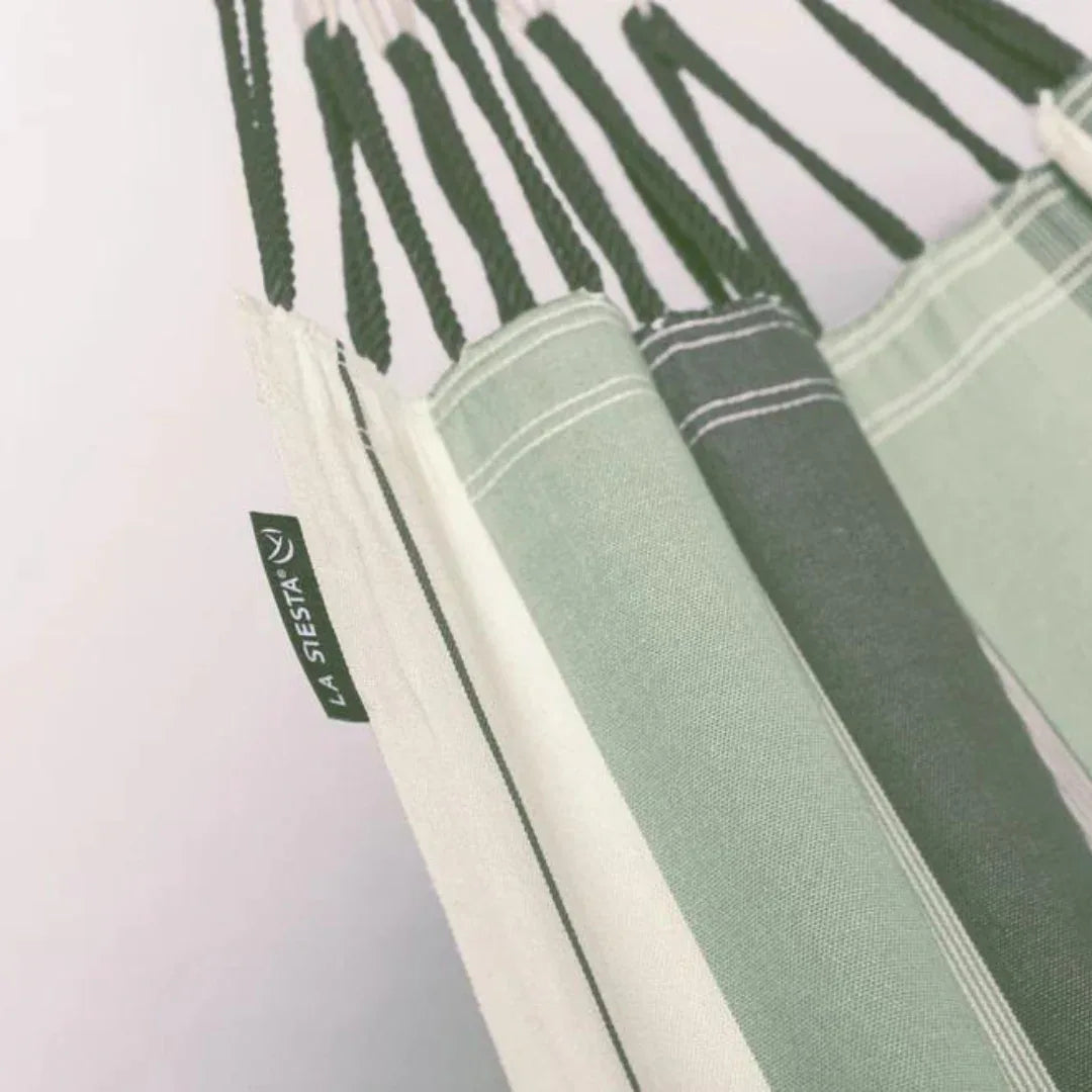 Hängematte Modesta Olive für 1 Person, Einzelhängematte aus Biobaumwolle - Girasol GbR