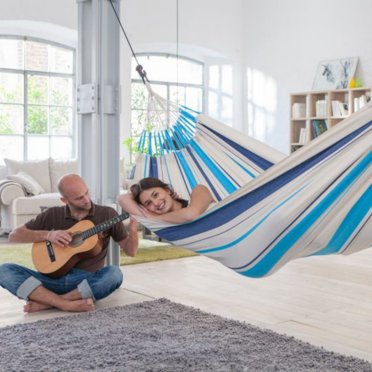 Hängematte Caribeña Aqua Blue für 1 Person