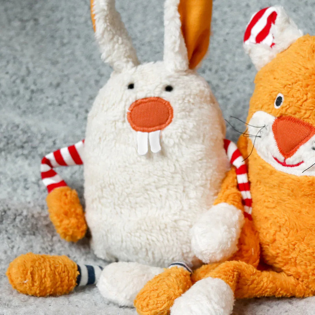 Kuscheltier Hase Hopp mit Wollsäckchen - Girasol GbR